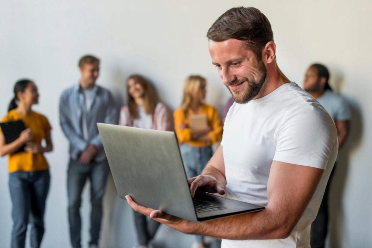 Business meeting discussing financial strategy and budget analysis